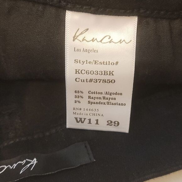 Kan can black distressed jean shorts size 29 - Picture 9 of 11